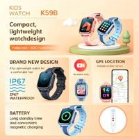 Reloj Inteligente para Niños con Tarjeta SIM 4G, GPS, Llamada de Emergencia SOS, Videollamada, Respuesta a Llamadas, Pantalla AMOLED, Resistente al Agua IP67, Cámara HD, LBS