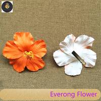 Épingle à cheveux en mousse eva artificielle fleurs en mousse d'hibiscus hawaïen pour décoration de fête de mariage