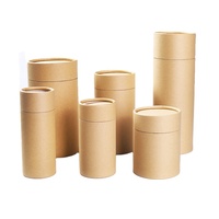 Boîtes de rangement et caisses de rangement, boîtes en carton personnalisées avec logo, grand cylindre avec intérieur en aluminium, boîte à thé en papier