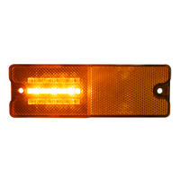24V IP67 Rectangle Ambre Indicateur Side Marker Lights LED Truck Trailer Light avec Réflecteur LED Truck Side Lights