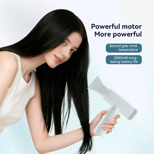 Pengering rambut elektrik, pengering rambut elektrik MINI Premium 110000rpm Motor tanpa sikat Salon profesional ionik negatif bepergian portabel 3 kecepatan - Product Image 2