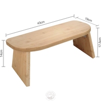 Tabouret de Yoga Pliant Ergonomique en Bambou Banc de Méditation pour Équipement Sportif de Pleine Conscience Banc de Yoga en Bois Ottoman pour la Méditation