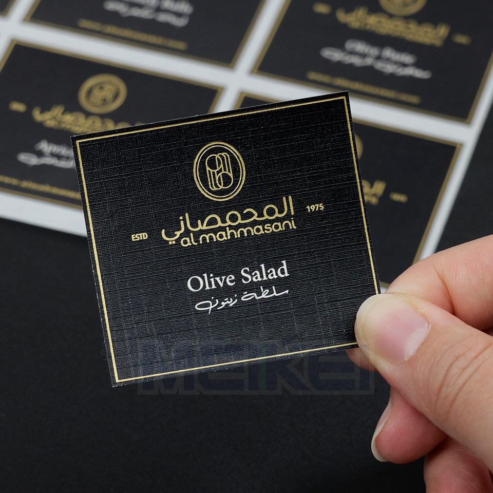 Personal Brand Logo Gold Foil Perfume Bottle Label Luxury Linen ...