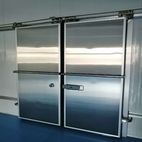 Porte modulaire électrique à battant pour entrepôt frigorifique, installation rapide, démontage facile, pour la chaîne du froid industrielle et les usines