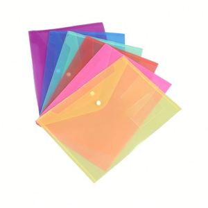 X515 Productos de Archivo con Logotipo Personalizado, Carpetas de Plástico A4 A5, Bolsa Transparente para Documentos con Botón a Presión, Carpeta de Plástico, Bolsa de Archivo de PVC - Product Image 2