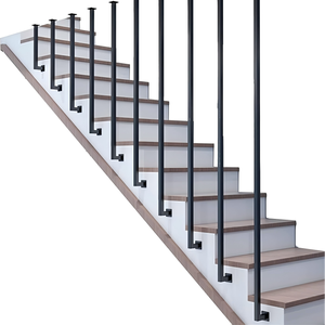 מפעל מכירה ישירה מפעל נירוסטה רכבת מדרגות מגולוון גודל מותאם אישית עיצובים מעקה פלדה פשוט - Product Image 4