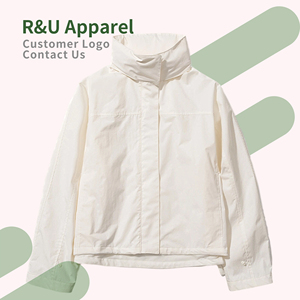 Vestes R&U pour femmes, <span class=keywords><strong>veste</strong></span> coupe-vent tendance personnalisée, vestes imperméables, coupe-vent, séchage rapide - Product Image 3