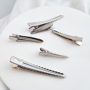Haarspeld voor het maken van sieraden, enkelvoudige alligatorhaarspeld met tandjes, blanco basis voor DIY haarspelden - Product Image 1