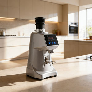 Moulin à café à dose unique Eureka Atom 60 avec trémie, en gel de silice, manuel, écologique, avec souffleur à courroie, noir, luxe, très poli - Product Image 4