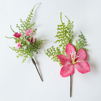 2634 Boutonnière et corsage de poignet de style bohème en tissu, fabriqué en Chine, idéal pour les événements professionnels, les séances photo en studio et les accessoires de mariée