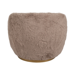 Poltrona a Botte con Schienale Arrotondato, Rivestimento in Tessuto Morbido, Arredamento Moderno per Soggiorno, Camera da Letto e Balcone - Product Image 4