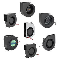 100x100x25mm DC Bürstenloser Zentrifugalventilator 5V/12V 2500-4500 U/min Hochdruck IP68/IP67 Kugel-/Gleitlager PBT-Material