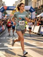 T-shirts de haute qualité pour hommes, impression par sublimation personnalisée pour marathon, séchage rapide, évacuation de l'humidité, vêtements de sport pour club de course, vente en gros