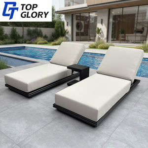 Tumbona Moderna de Aluminio para Exteriores TG, para Hoteles, Piscinas, Solución Integral Comercial, Proveedor de Muebles de Foshan - Product Image 1