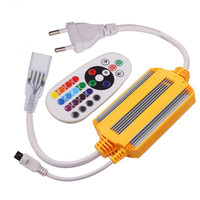 Télécommande RGB pour bandes LED intelligentes 5050 AC110V 220V IP65 10W 60 LED 14mm de largeur SMD5050 RGB Rouleau de 100m Bandes LED RGB