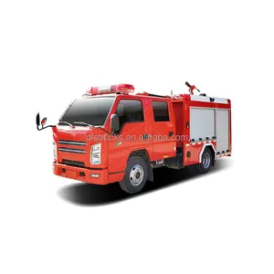 New Double Cabin Euro VI Diesel 6 Wheeler 0.7m3 Mini Cháy Động Cơ Xuất Hiện Xe Firetruck