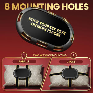 Volwassen Sm Seksspeeltjes Dildo Zuignappen 8 Montagegaten Strap-On Harnas Dildo Zuignappen Gratis Spelen Op Seksstoelen Kussens - Product Image 6