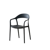 Fauteuils empilables en plastique, chaises de salle à manger avec accoudoirs, tabourets domestiques, meubles de maison