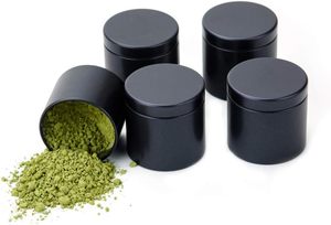 Kitchen Food Storage Container Jar Series for Tea Sugar Coffee <b>Canisters</b> 5 Pieces Metal Bread Bin <b>Sets</b> - Product Image 3