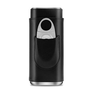 Astuccio per Sigari in Pelle di Alta Qualità, Design Classico a Specchio, 3 Scomparti, Umidificatore Portatile con Taglierino, Resistente e di Lusso, Ideale per Viaggi - Product Image 6