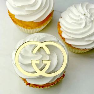 ของตกแต่งเค้กโลโก้แบรนด์หรู อะคริลิค โลโก้ขนาดใหญ่ ของตกแต่งคัพเค้กกระดาษ อุปกรณ์จัดปาร์ตี้ ท็อปเปอร์เค้ก - Product Image 6