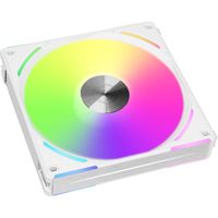 Ventilateur de boîtier Lian Li UNI FAN AL140 V2 blanc ARGB 140 mm PWM 1600 tr/min 81,6 CFM, ventilateur de refroidissement modulaire en chaîne pour boîtier PC