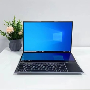 Mới Đôi Màn Hình Máy Tính Xách Tay I7 10750H 16 Inch + 14 Inch Màn Hình Cảm Ứng Core Gtx1650 2050 Ti I7 I9 Chơi Game PC Máy Tính Xách Tay Màn Hình Đôi - Product Image 4