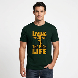 T-shirt homme coupe décontractée 180 GSM en coton premium de haute qualité, streetwear d'été, imprimé cartoon écologique, col rond, personnalisable - Product Image 1
