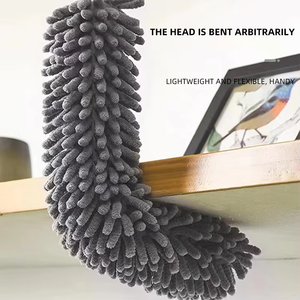 Pelle à poussière télescopique en microfibre classique et balai <span class=keywords><strong>plumeau</strong></span> extensible pour nettoyer le dépoussiéreur de qualité supérieure - Product Image 5