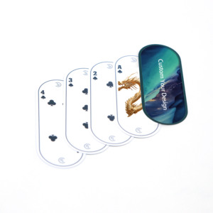 Sublimation de logo personnalisé PVC Kem Jeu de cartes à jouer 100% <span class=keywords><strong>Fournier</strong></span> en plastique pour divertissement familial - Product Image 1