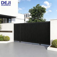 Puerta de Aluminio a Precio de Fábrica para Uso en Villas y Hoteles, Diseño Moderno, Duradera, Fácil Instalación, Puertas de Seguridad para Entrada de Vehículos, Puerta Corredera