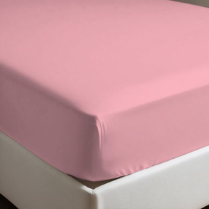 Sábana Ajustable 100% Algodón Rosa Tamaño Individual 90x190cm - Product Image 3