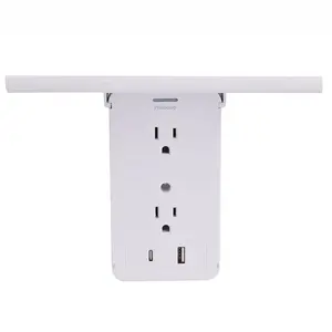 electric charger us 8 port surge protector wall socket outlet with usb c port