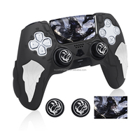 Coque de protection en silicone de qualité alimentaire pour manette de jeu PS5, étui souple anti-transpiration avec protections pour joysticks
