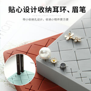 Chambre <span class=keywords><strong>rouge</strong></span> à lèvres boîte de rangement salle de bain petite boîte de <span class=keywords><strong>rouge</strong></span> à lèvres pour lèvre glaçure portable girly coeur petite boîte <span class=keywords><strong>compartiment</strong></span> de rangement - Product Image 5