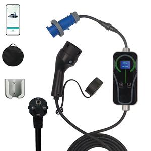 Chargeur EV embarqué portable de type 2, sortie AC 7 kW, compatible avec les tensions 100-110 V à 200-220 V - Product Image 1