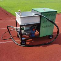 Machine de pulvérisation sur rail en plastique PTJ-120 80L, équipement de pulvérisation pour terrains de sport, machine de pulvérisation de revêtement en caoutchouc liquide