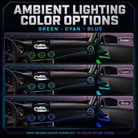 VENDAR X117 X156 Sortie d'air avant et éclairage d'ambiance 12 couleurs pour les aérateurs, lumière d'ambiance 12V 30W pour Mercedes-Benz W176