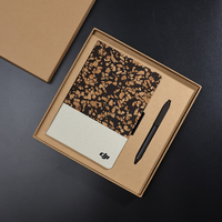 Coffret cadeau écologique pour carnet de notes en liège et marc de café avec logo personnalisé tasse à stylo journal cadeau d'entreprise pour le bureau