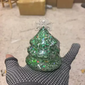 New Christmas Glitter Snowman Squishy Toys Maltose <b>Squeeze</b> <b>Ball</b> Fidget Sensory Toys for Kids Gifts - Product Image 3