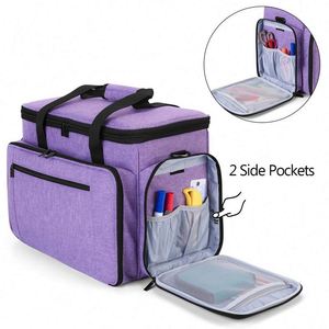 Échantillon Gratuit : Trousse de Voyage pour Accessoires de Couture, Sac Fourre-tout Grande Capacité en Polyester Imperméable pour Machine à Coudre - Product Image 3