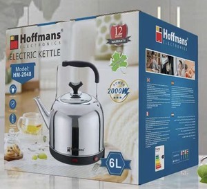 Hoffmans HM-2548 Hervidor <span class=keywords><strong>Eléctrico</strong></span> de Doble Pared de 6L, 2000W, Calentador de Agua de Ebullición Rápida, Protección Contra Ebullición en Seco, Electrodoméstico Comercial - Product Image 6