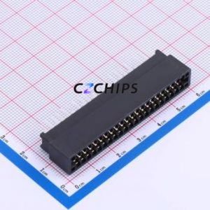 ED42BGFBK Gold Finger Connector Through hole Component (THT),P=2.54mm Connector EDGE SLOT 2.54mm 42P Through Hole - Product Image 1