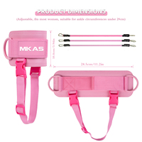 Attelle de cheville personnalisée MKAS avec logo, support de cheville réglable à anneau en D pour le sport, vente en gros, fabricant direct d'usine, certifié CE