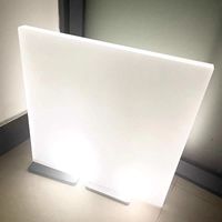 Diffuseurs PS en polystyrène, opale translucide personnalisée/polystyrène givré blanc laiteux/panneau de panneau de plaque de feuille de diffuseur de lumière PS