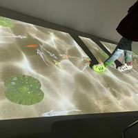 Projection interactive immersive, jeux de projection murale interactifs, projecteur de sol pour salle sensorielle