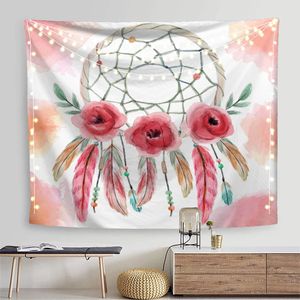 Tapiz Floral de Poliéster para Colgar en la Pared, Impreso, Lavable a Máquina, Decoración de Pared, Tapiz Artístico, Venta al por Mayor, Lavado a Mano, Moderno 2 - Product Image 1