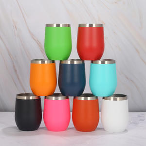 Taza de Viaje de Acero Inoxidable de Doble Pared Aislada de 12 oz, Vaso de Viaje de 12 oz con Asa y Pajita, Taza de Café - Product Image 1