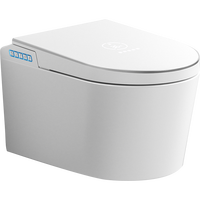 Vente directe d'usine, toilettes intelligentes en céramique allongées, cuvette murale, siphon en P, siège chauffant intelligent