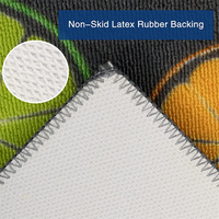 Tapis de cuisine absorbant l'eau résistant aux taches tapis de sol de cuisine lavables modernes antidérapants
